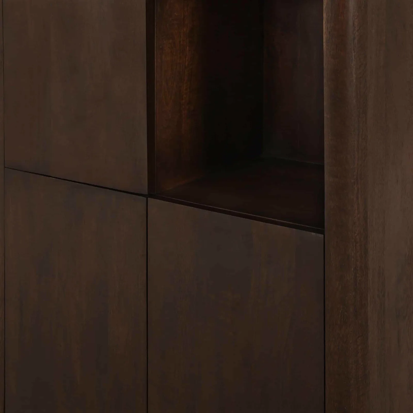 Shelving Cabinet Dallas Brown Mango Wood 90 cm - Starfurn, foto 6