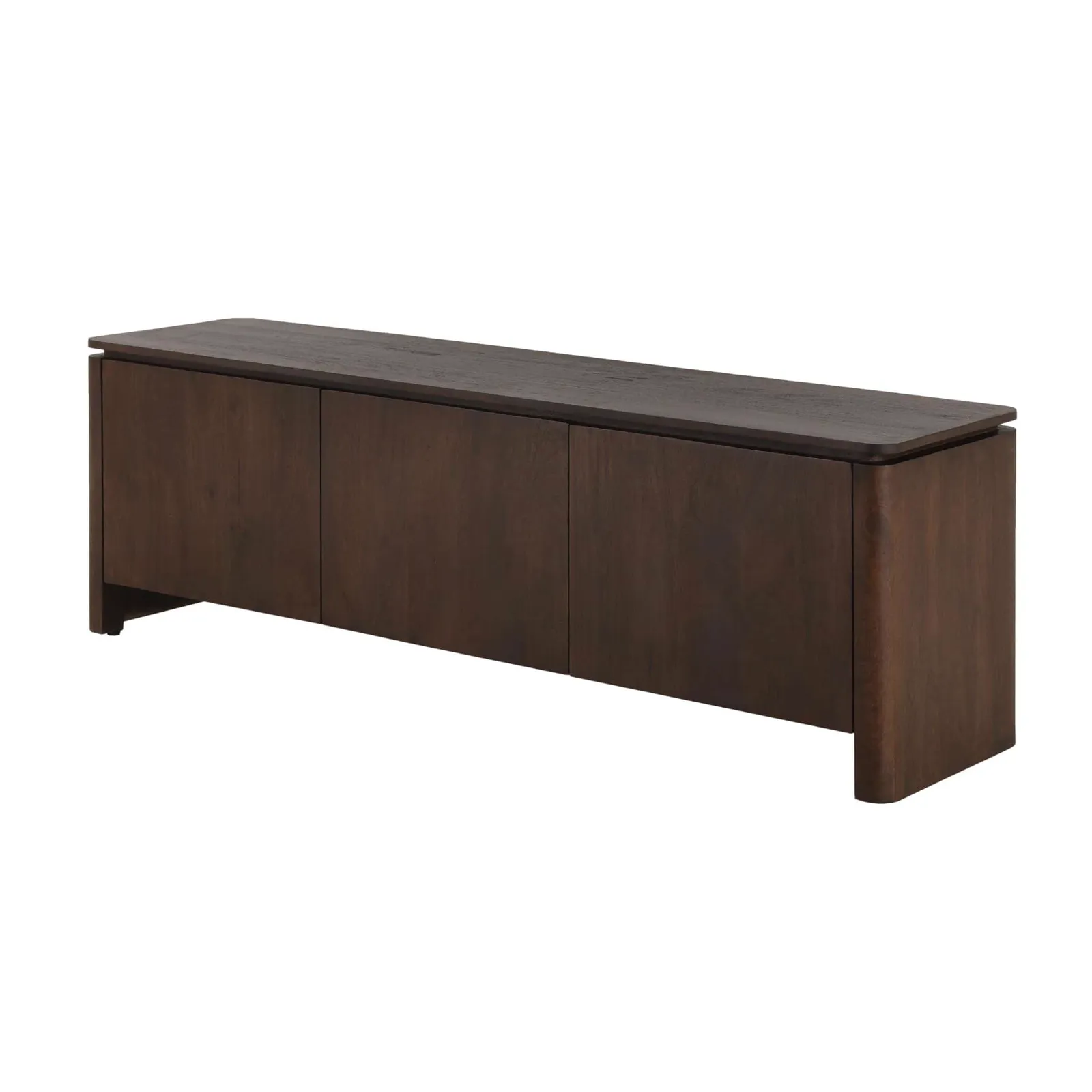 TV unit Dallas Brown Mango wood 165 cm - Starfurn, foto 3