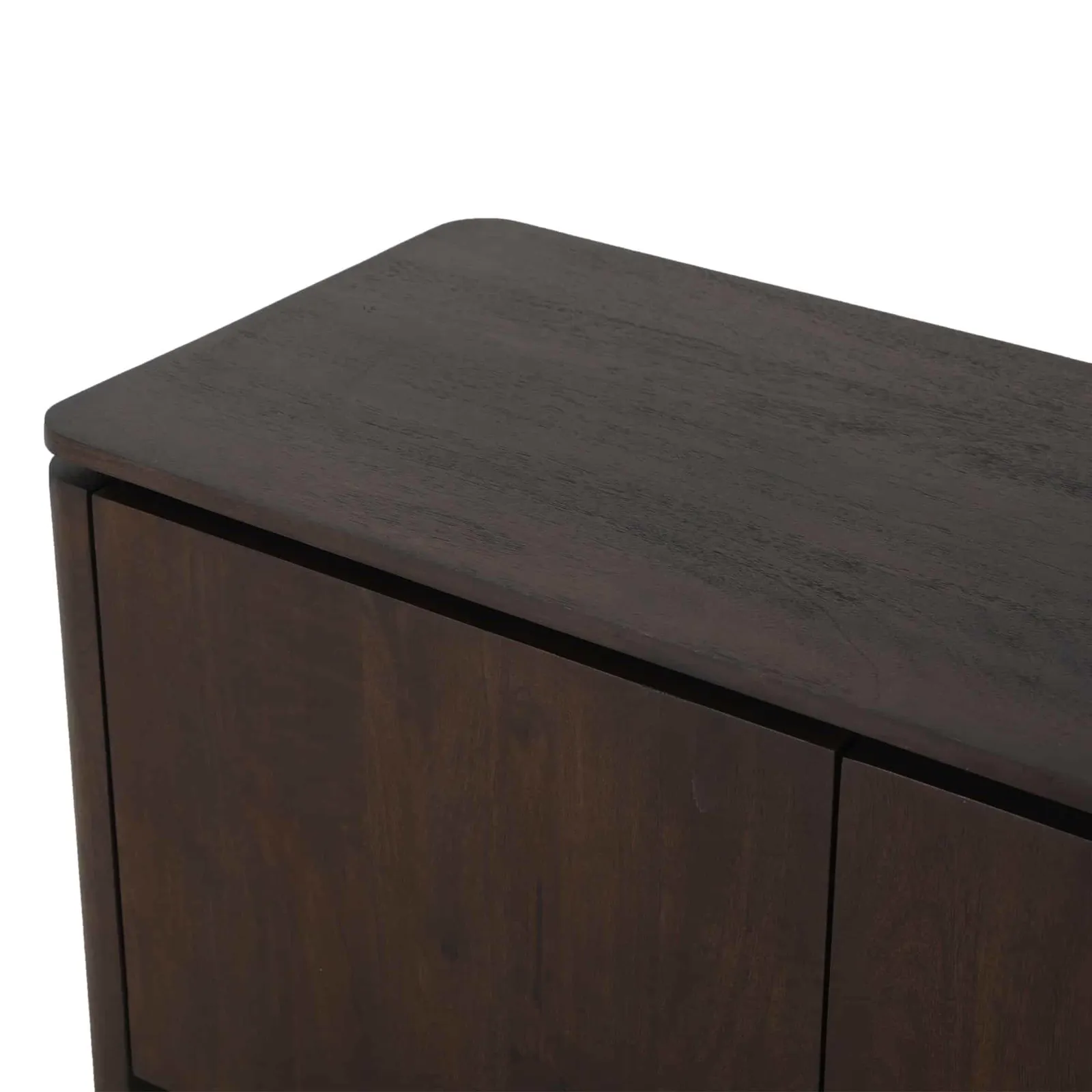 TV unit Dallas Brown Mango wood 165 cm - Starfurn, foto 4
