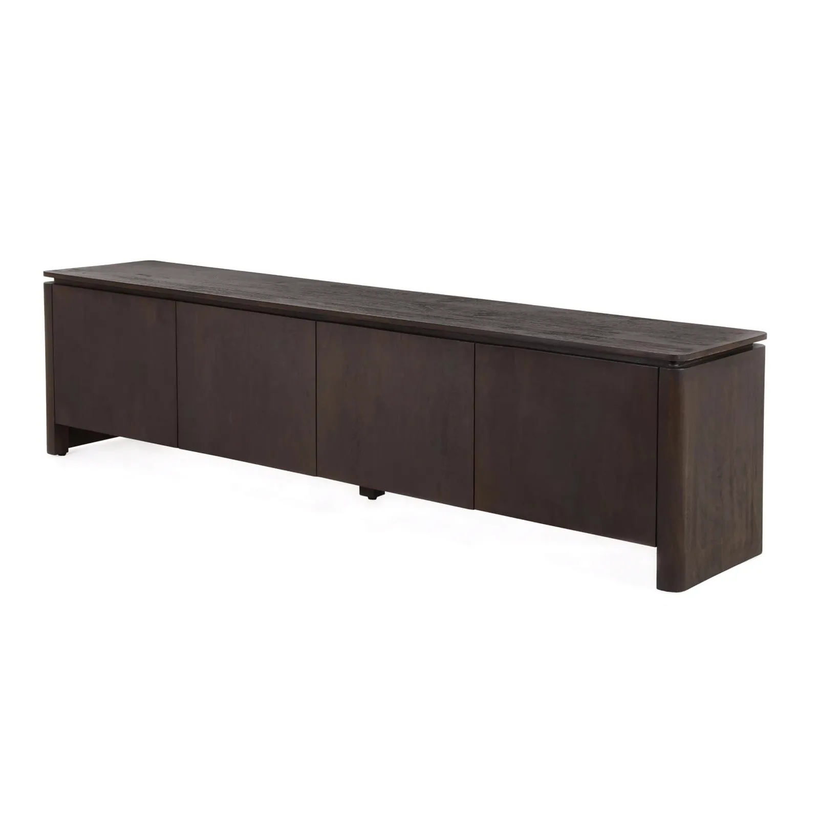 TV unit Dallas Brown Mango Wood 210 cm - Starfurn, foto 2