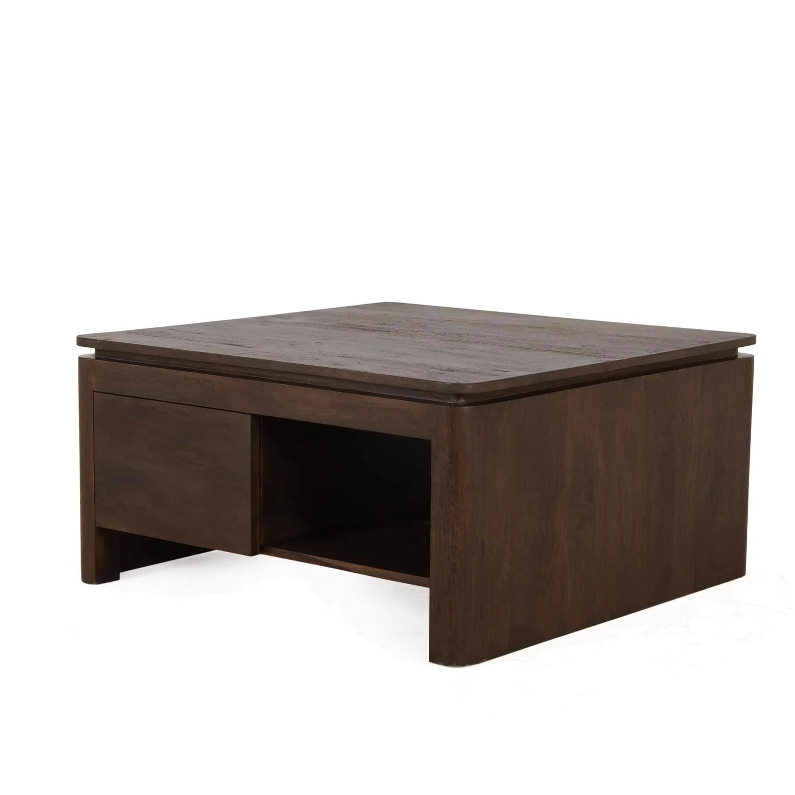 Square Coffee Table Dallas Brown Mango Wood 80 cm - Starfurn