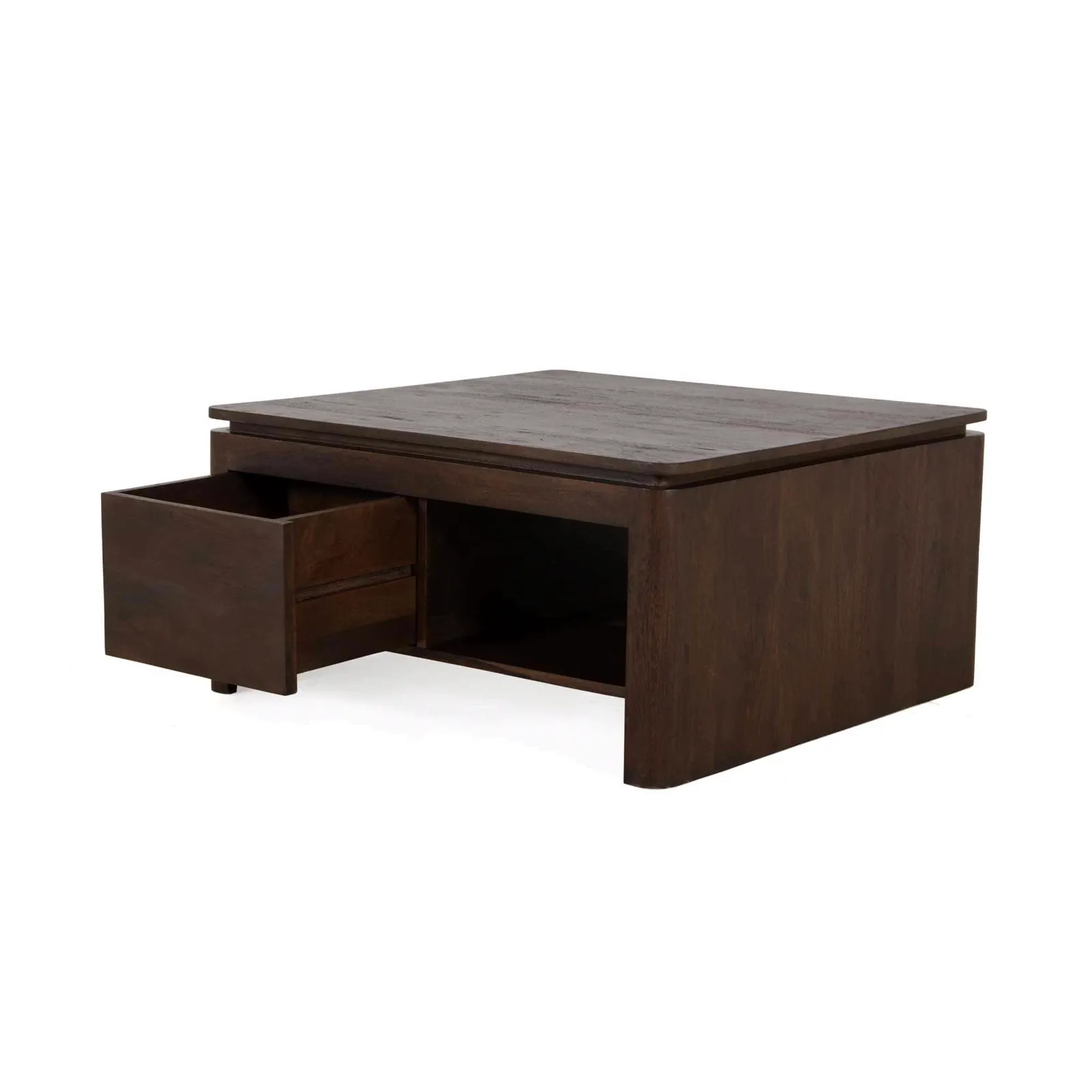 Square Coffee Table Dallas Brown Mango Wood 80 cm - Starfurn, foto 3