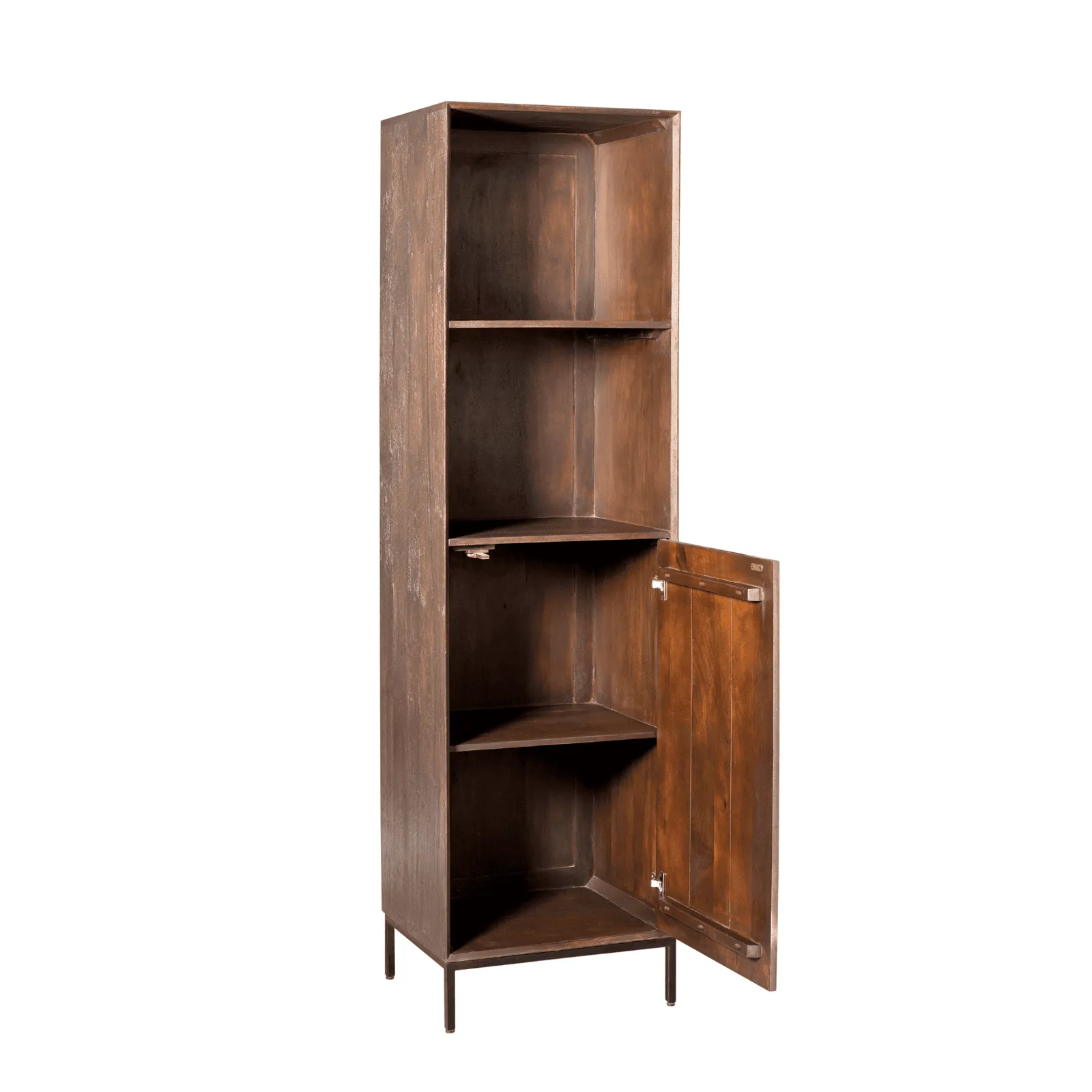 Madison Bookcase Brown Mango Wood 55 cm - Starfurn