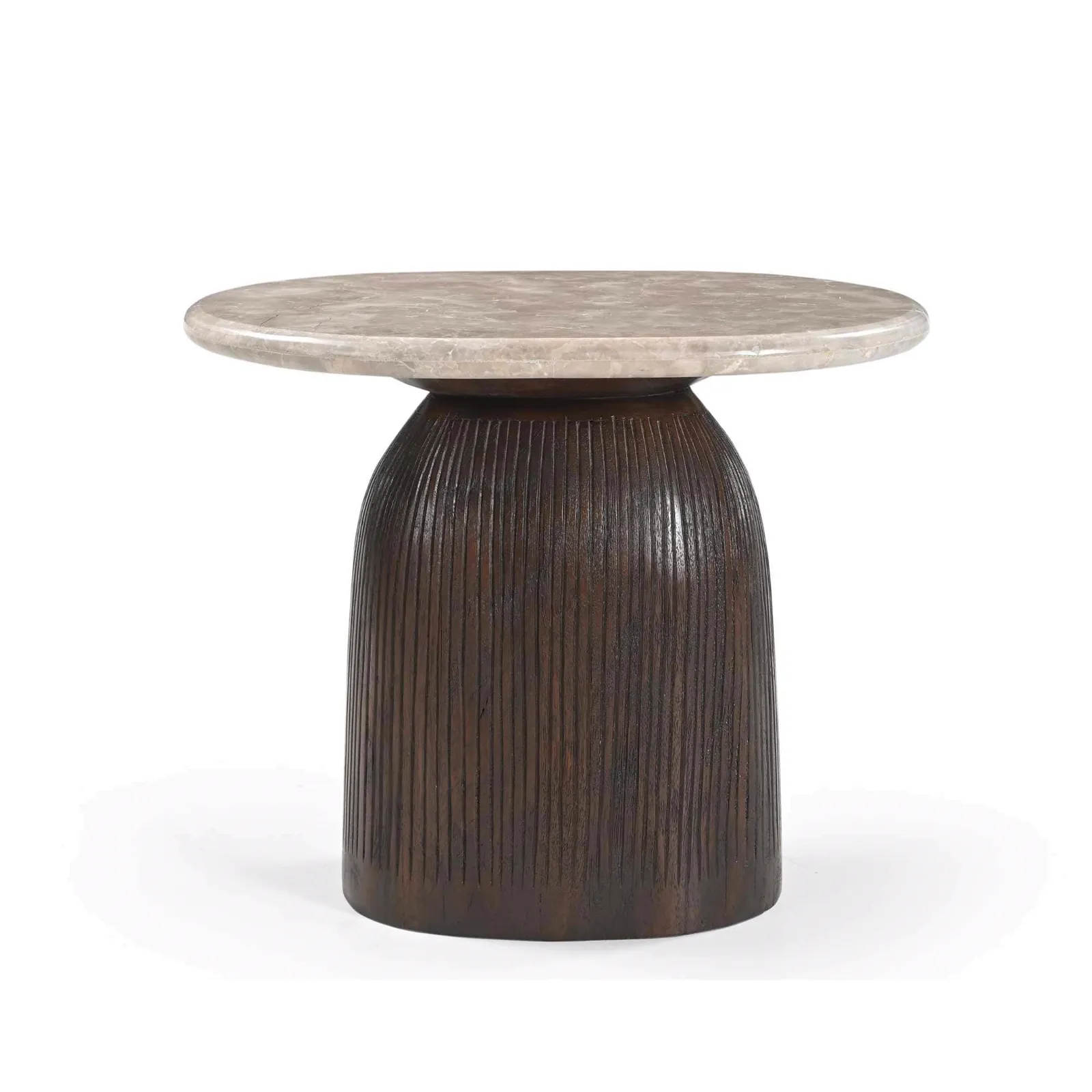 Side Table Noel Brown Marble 60 cm - Starfurn