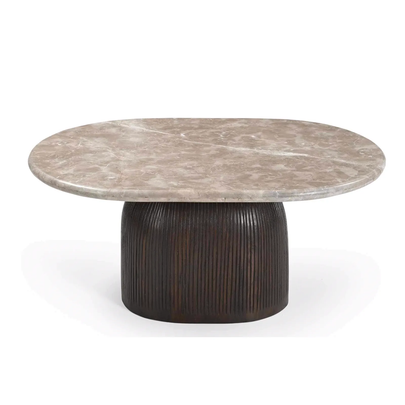 Coffee Table Noel Brown Marble 90 cm - Starfurn