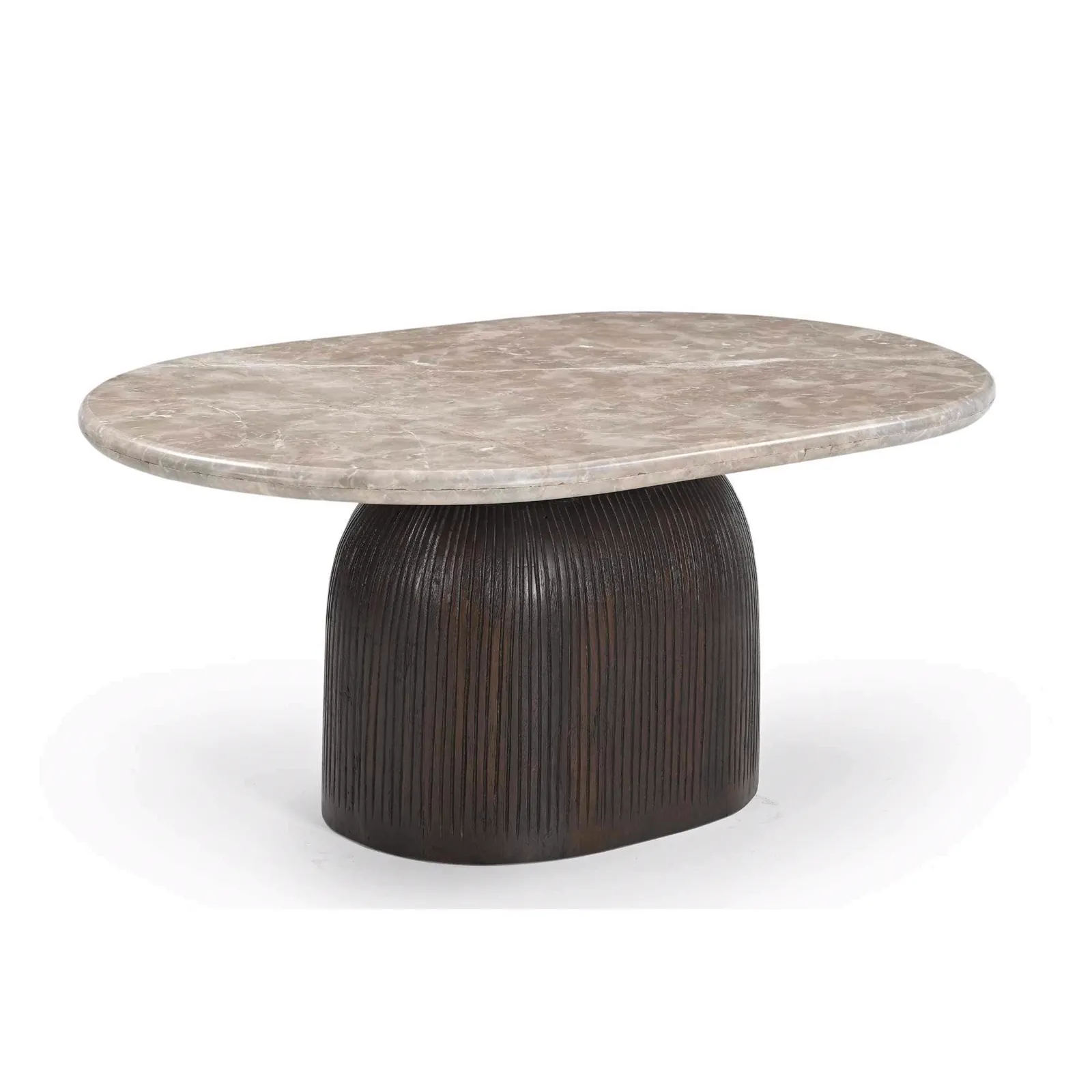 Coffee Table Noel Brown Marble 90 cm - Starfurn