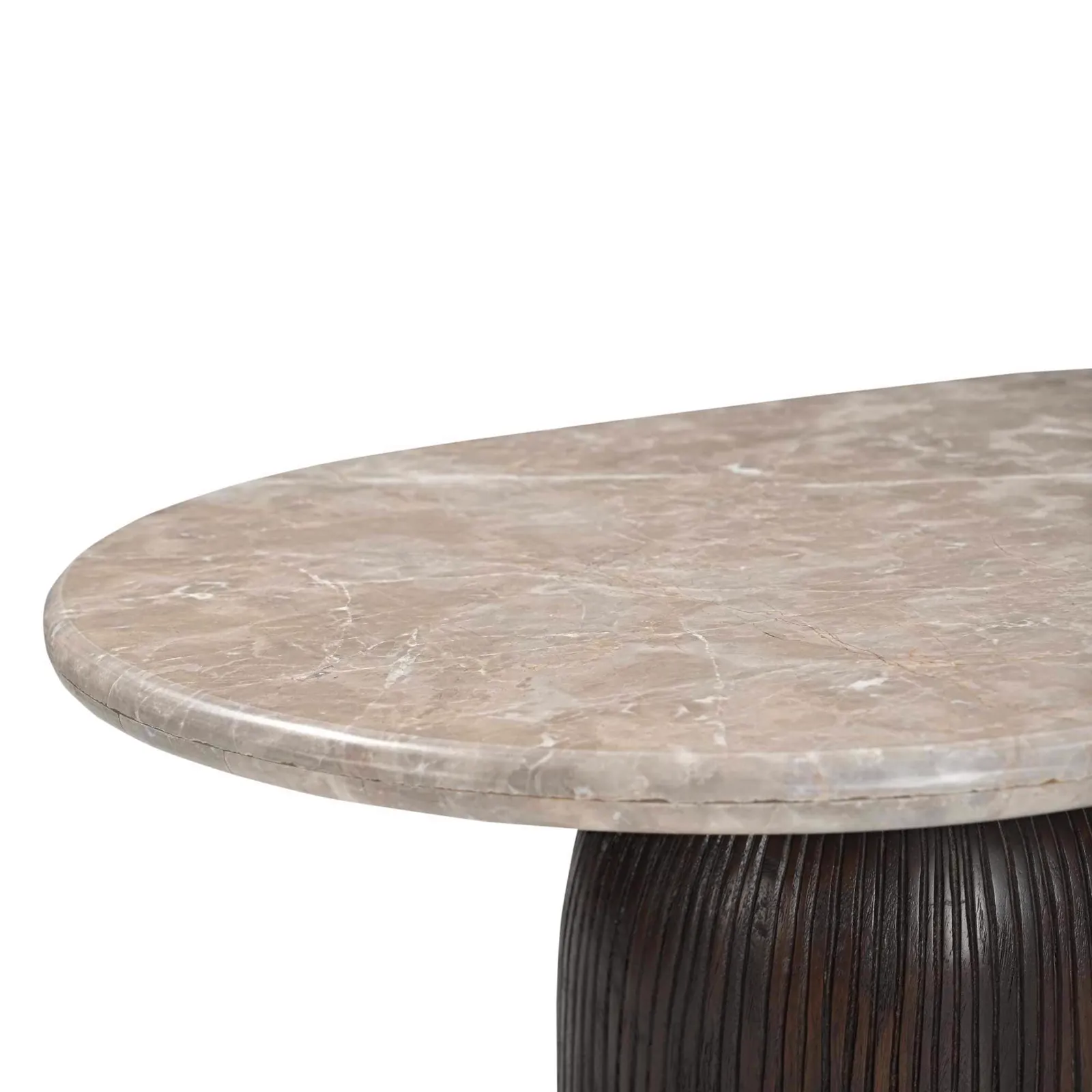 Coffee Table Noel Brown Marble 90 cm - Starfurn