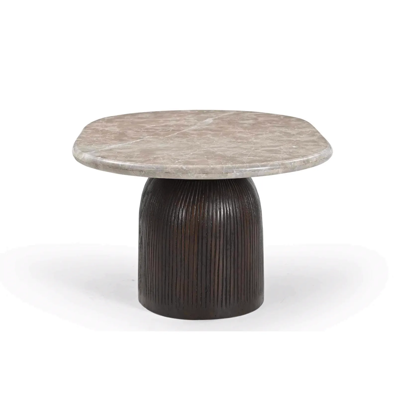 Coffee Table Noel Brown Marble 90 cm - Starfurn