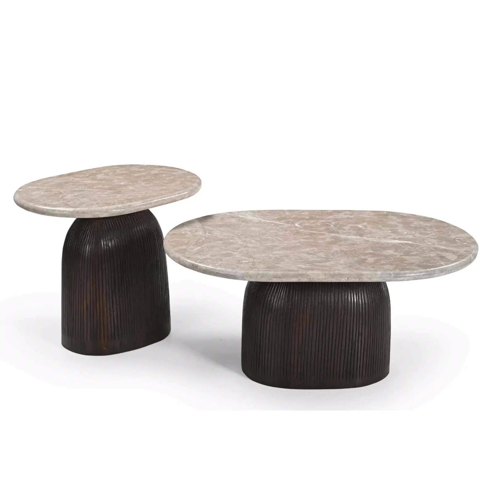 Coffee Table Noel Brown Marble 90 cm - Starfurn