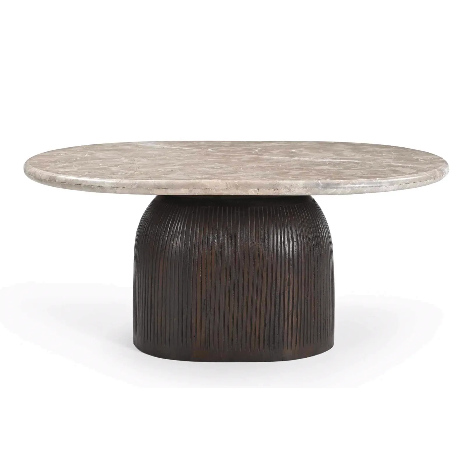 Coffee Table Noel Brown Marble 90 cm - Starfurn