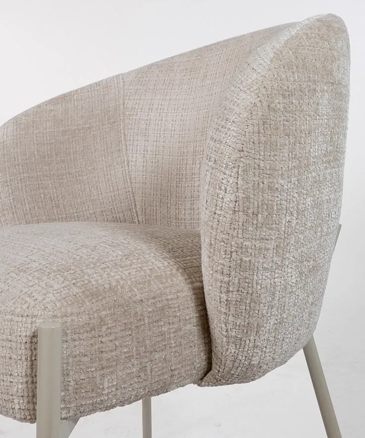 Dining Chair Adele beige legs Cremona Taupe 04 - MySons