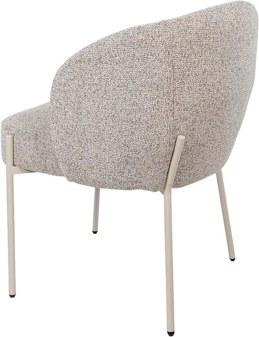 Adele dining chair beige legs Puente Stone 09 - MySons