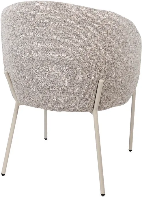 Adele dining chair beige legs Puente Stone 09 - MySons