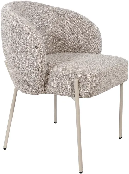 Adele dining chair beige legs Puente Stone 09 - MySons