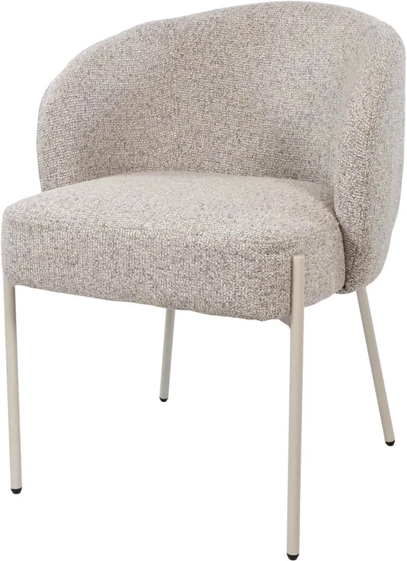 Adele dining chair beige legs Puente Stone 09 - MySons