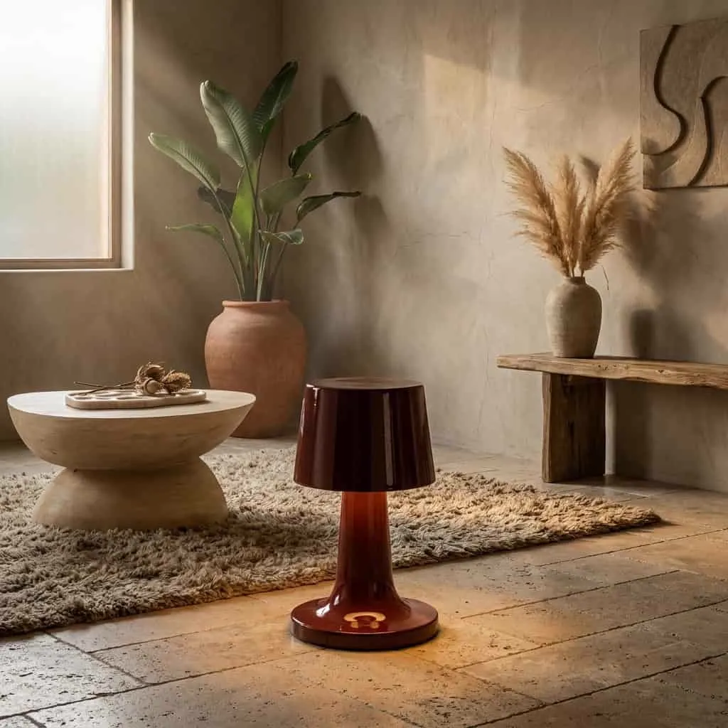 Lamp Alvo Burgundy - By-Boo