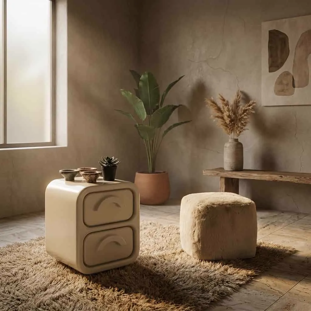 Gubby Small Cabinet Beige - By-Boo