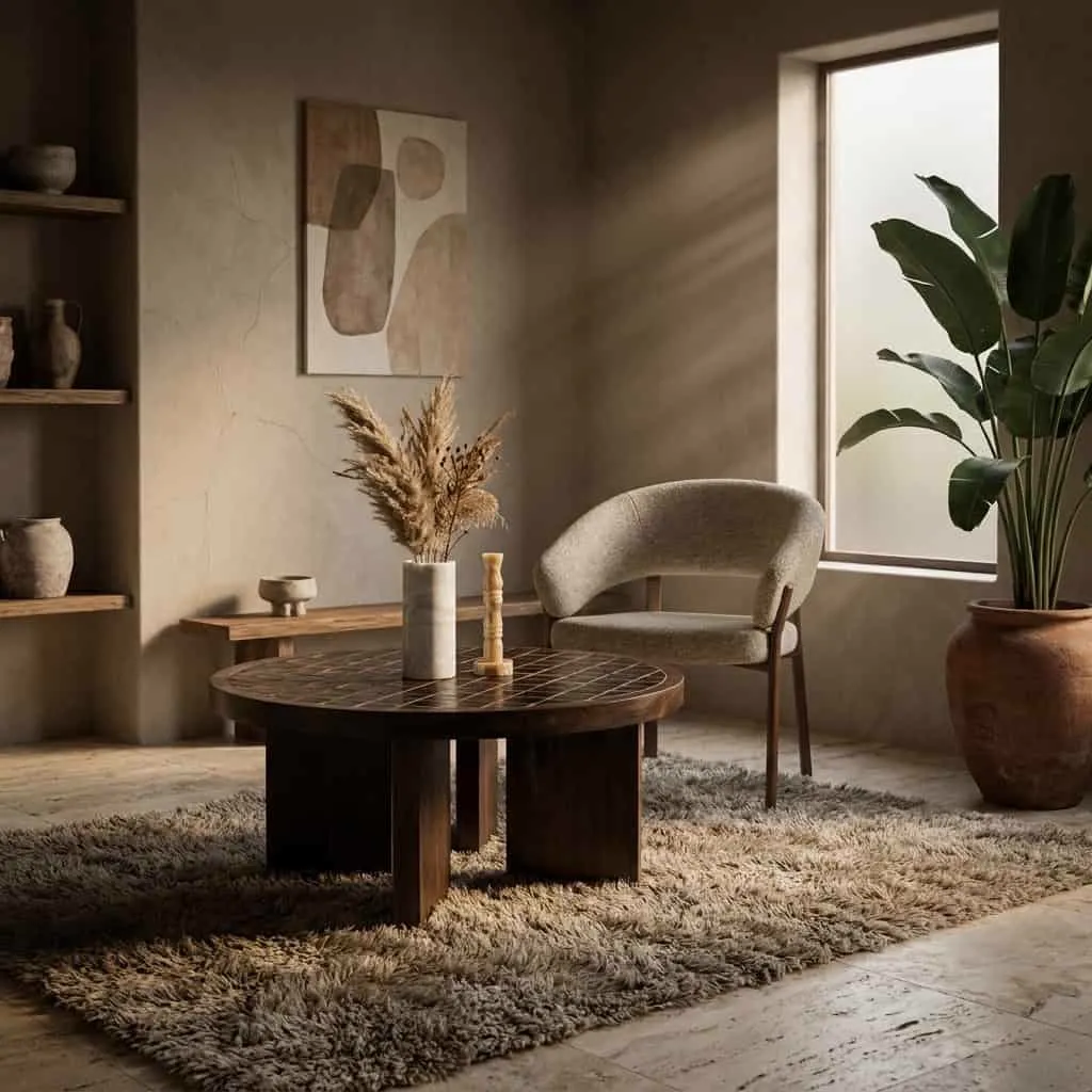 Couchtisch TiledUp Mangoholz & Keramik - By-Boo