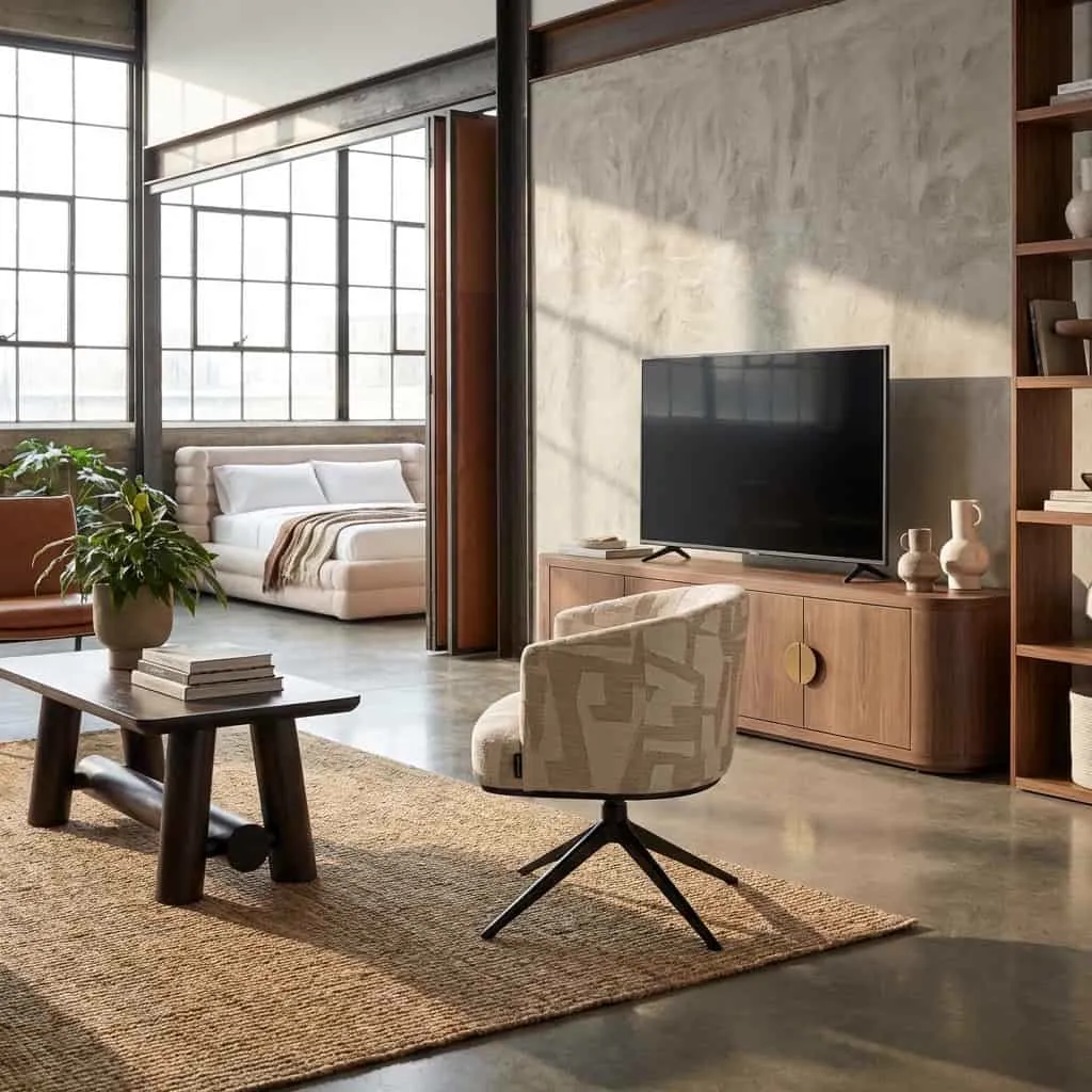 Eetkamerstoel Cheyenne beige graffic draaibaar - Richmond Interiors