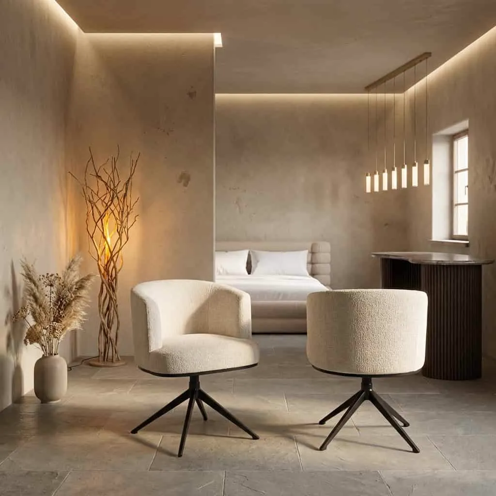 Eetkamerstoel Cheyenne niagara beige draaibaar - Richmond Interiors