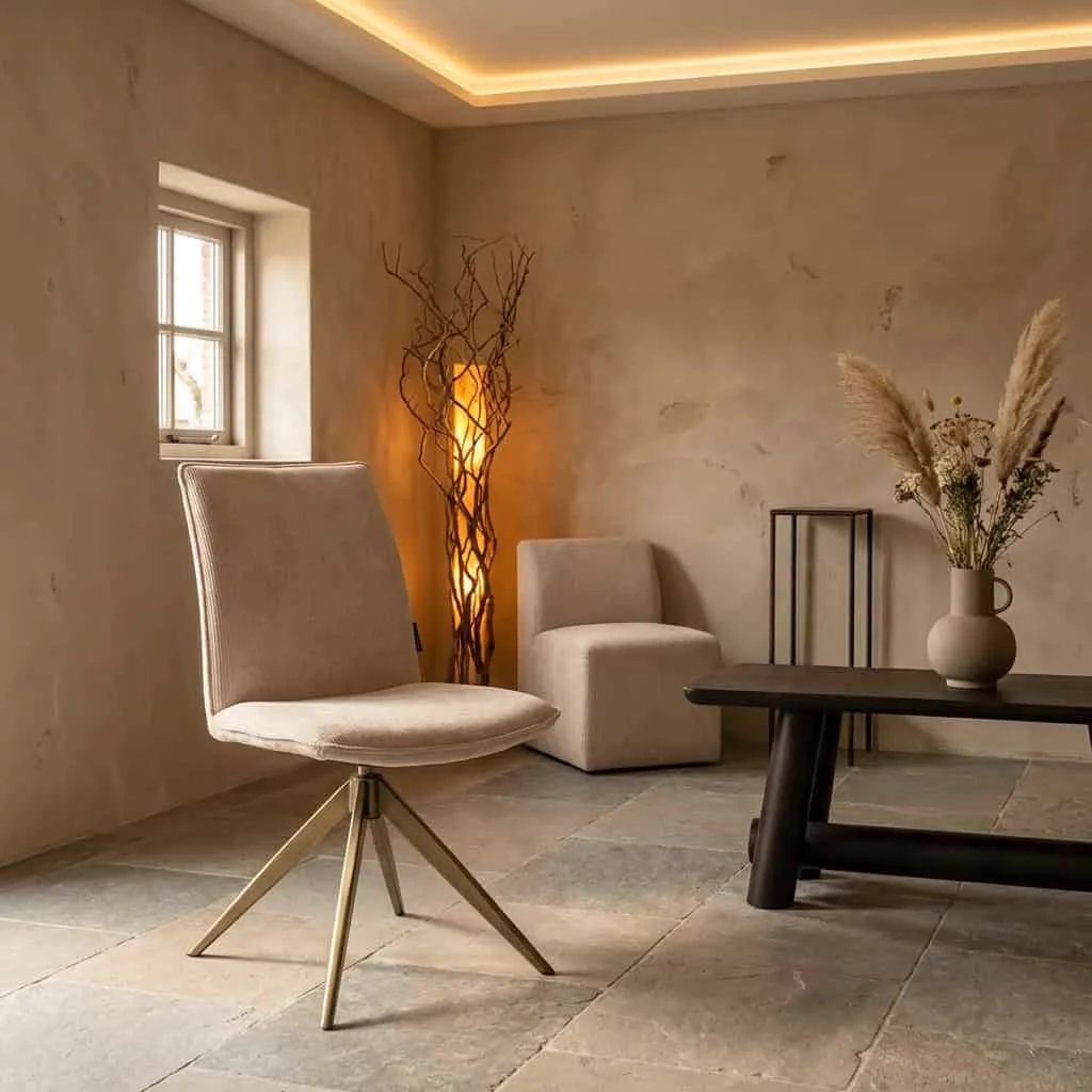 Eetkamerstoel Dakota niagara beige draaibaar - Richmond Interiors