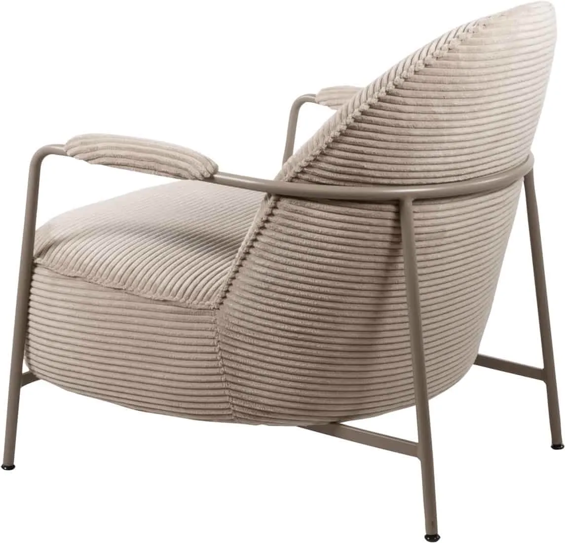 Armchair Elton Sand Frame Rib Sand - MySons