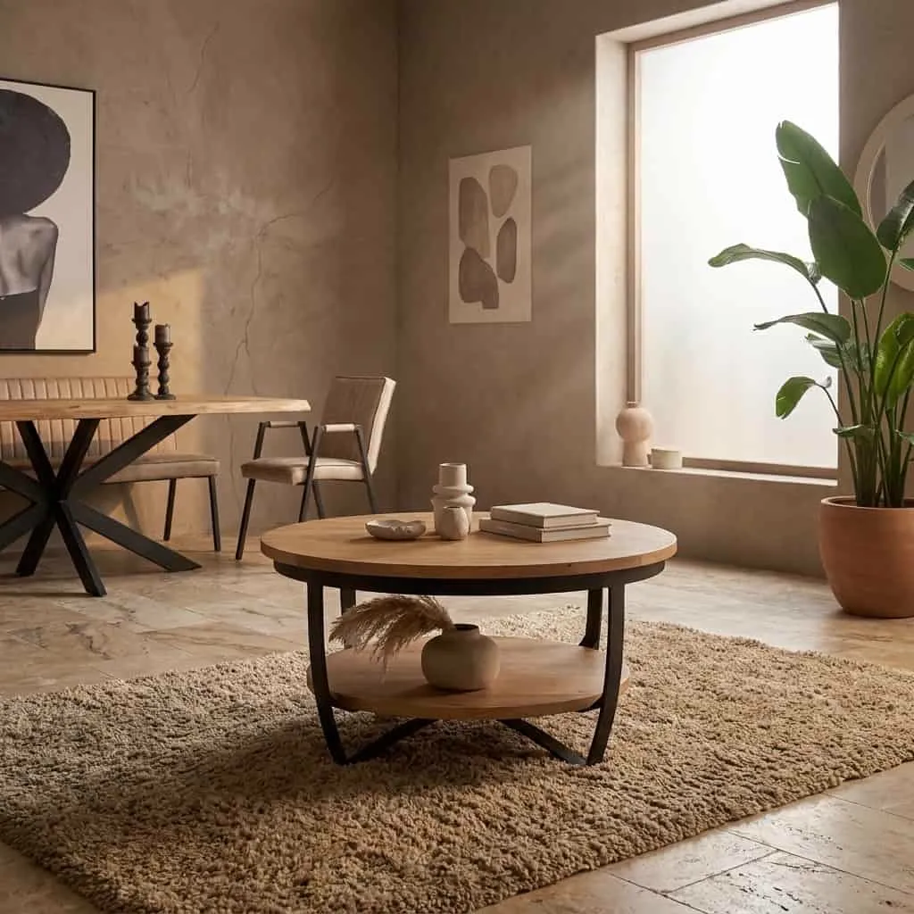 Salontafel Paras Naturel Mangohout 70 cm - Starfurn