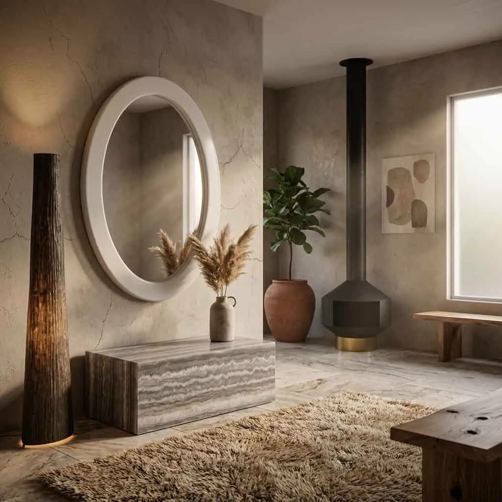 Bloomstone Mirror white - Richmond Interiors