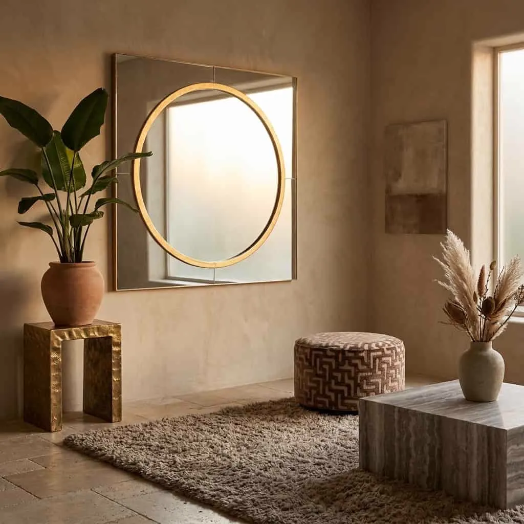 Briana Mirror gold - Richmond Interiors