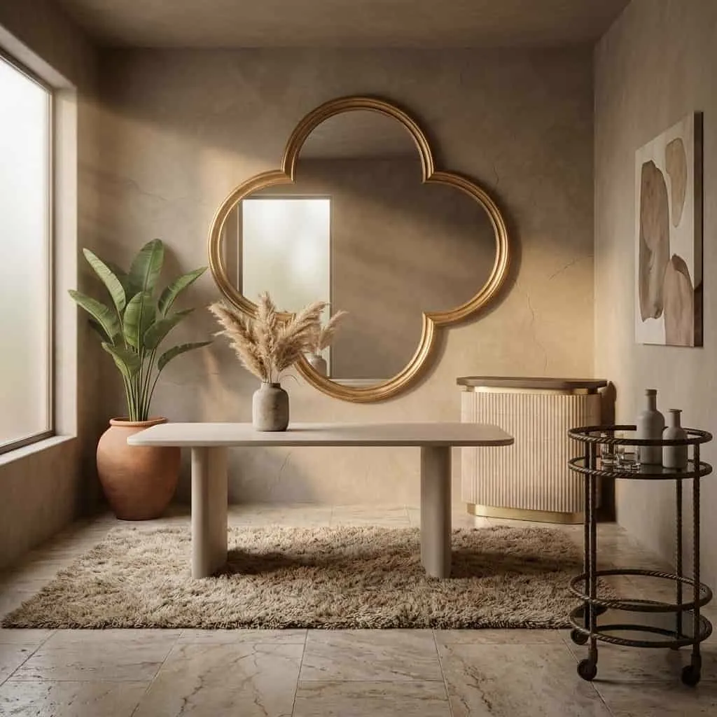 Lowen Mirror brushed gold - Richmond Interiors