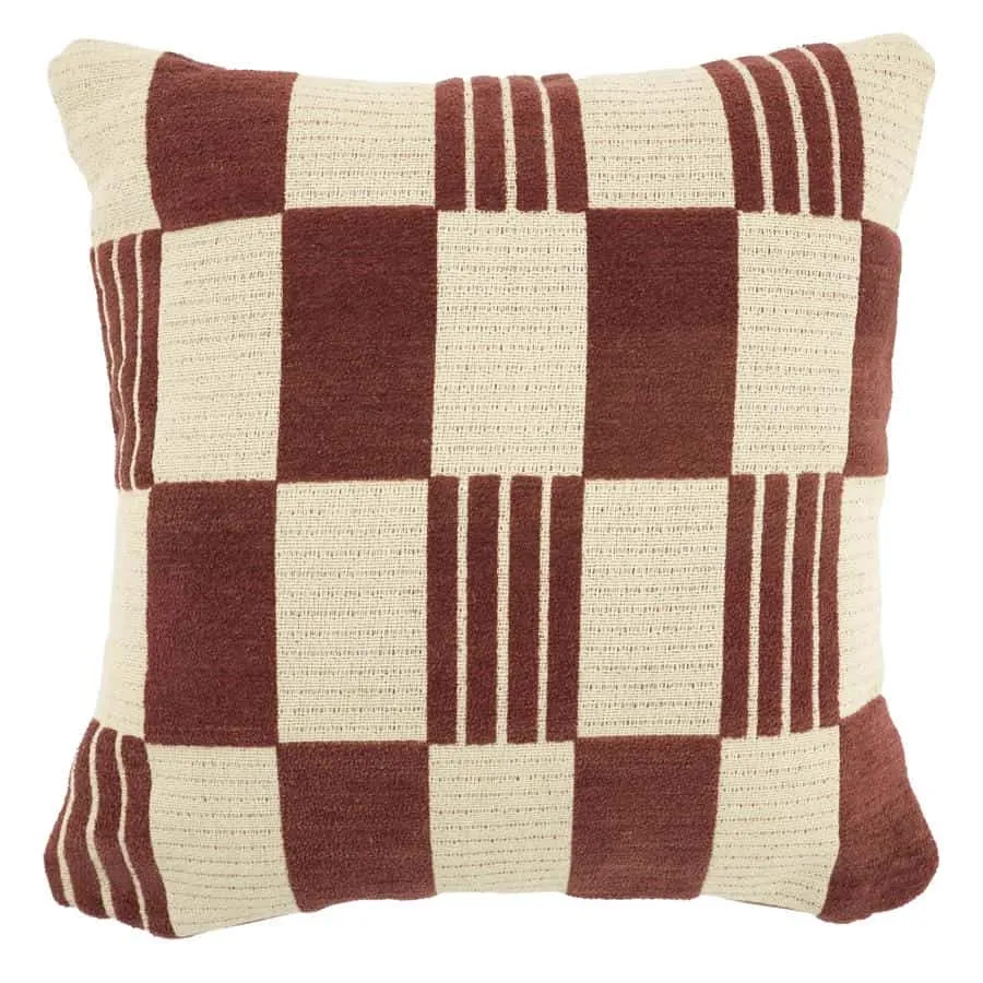 Cushion Twist 45x45 cm - burgundy - By-Boo