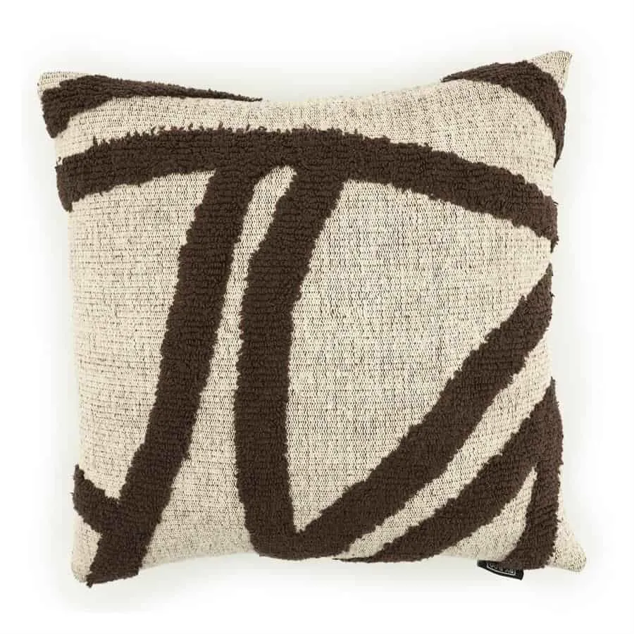 Cushion Majani - dark brown - By-Boo