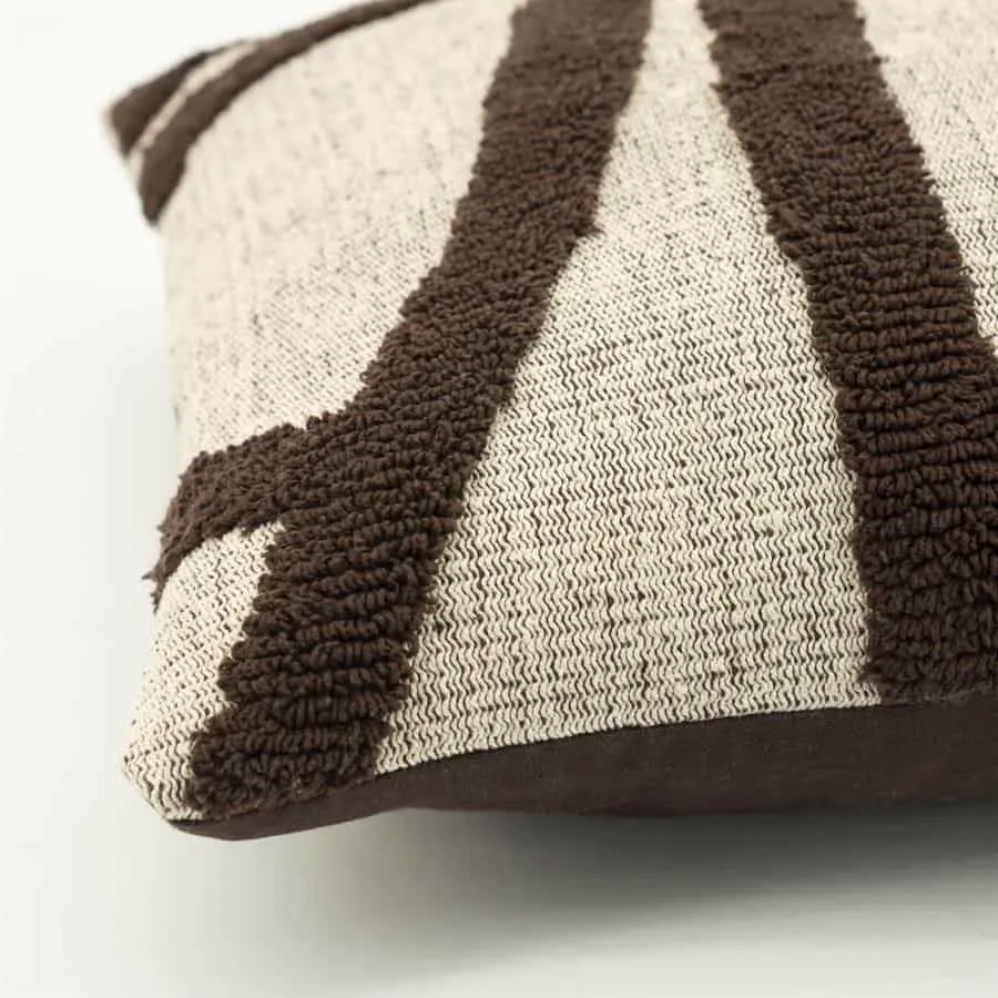 Cushion Majani - dark brown - By-Boo