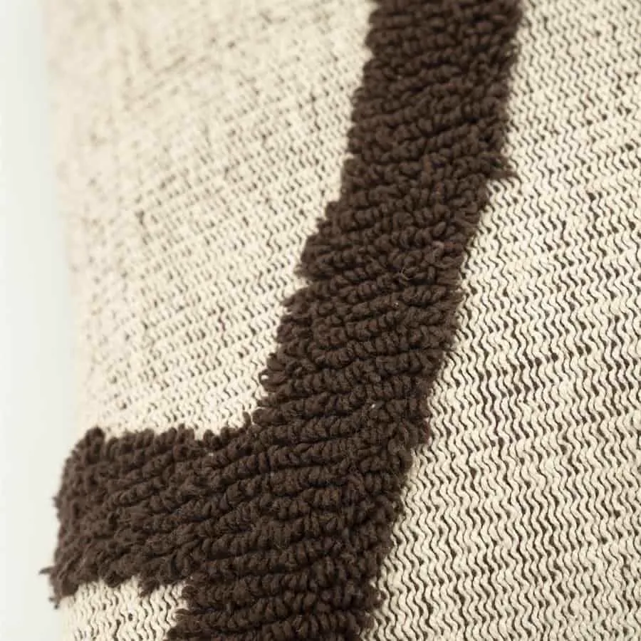 Cushion Majani - dark brown - By-Boo