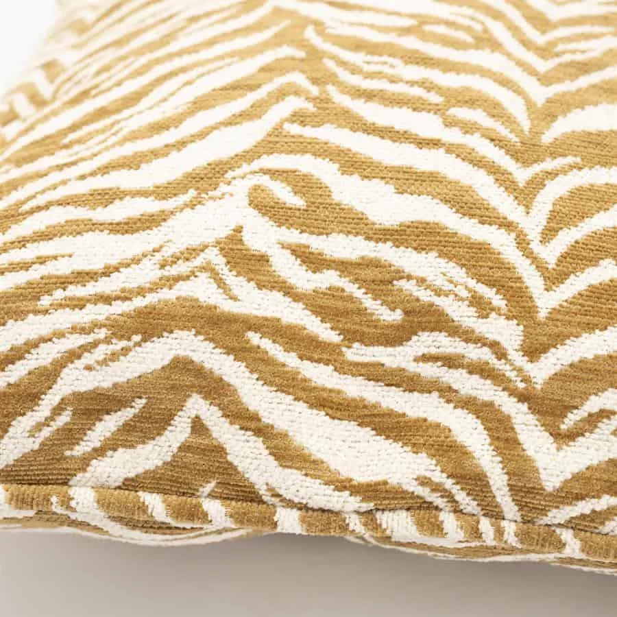 Cushion Tigra 45x45 cm - mustard - By-Boo