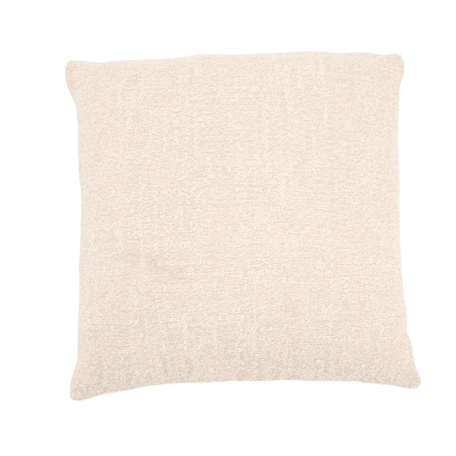 Kissen Bayo 45x45 cm - beige, von oben auf weißem Hintergrund fotografiert - By-Boo