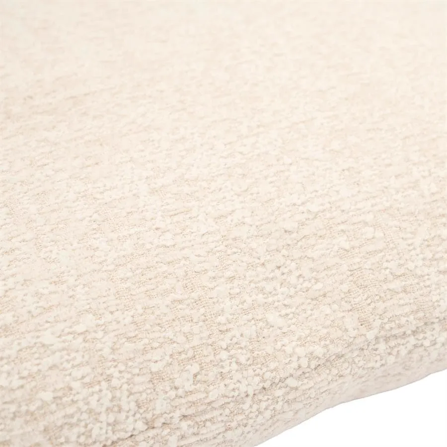 Detailansicht des Kissen Bayo 45x45 cm - beige, mit der Textur des Stoffes - By-Boo
