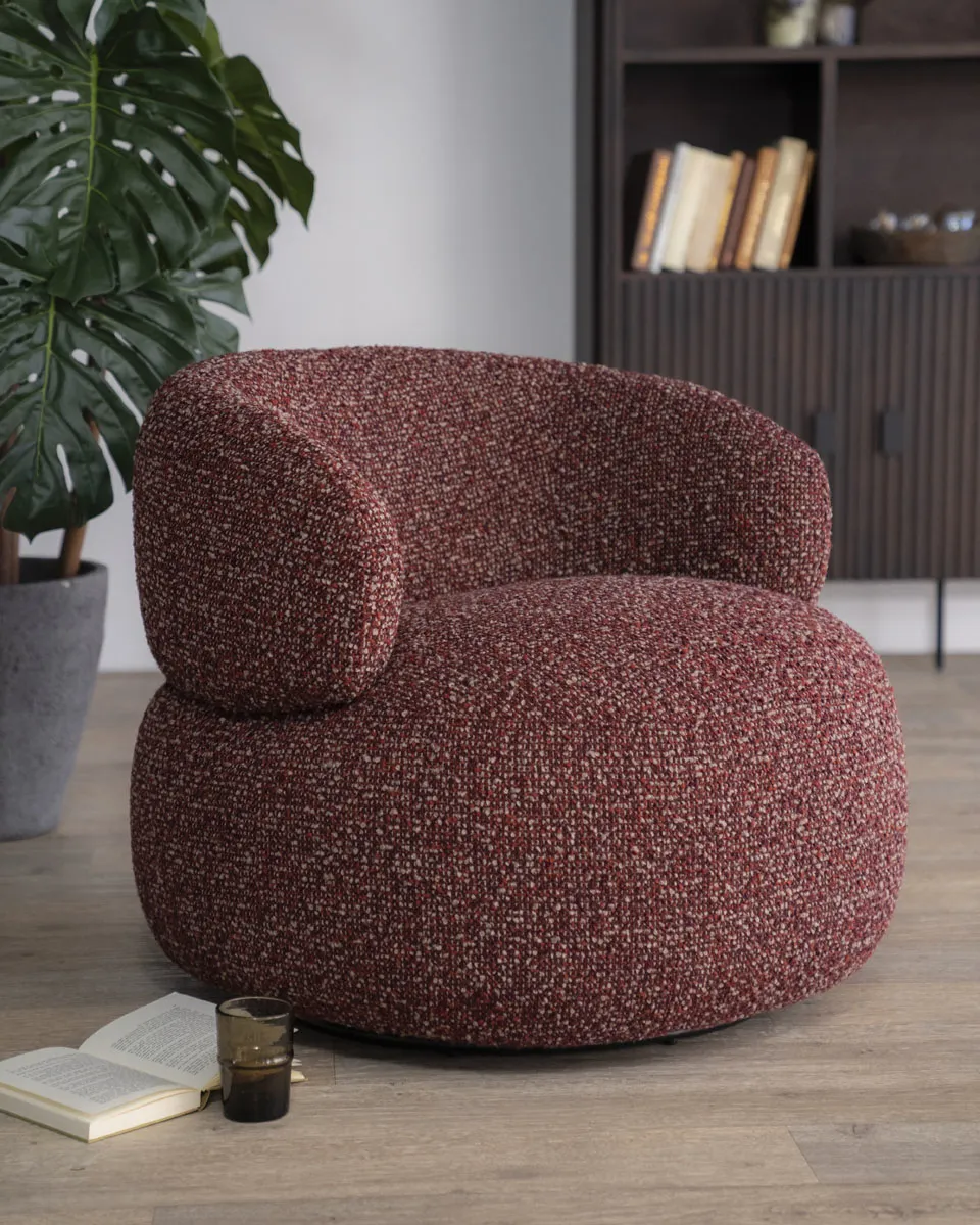 Maeve Armchair Red Maywood - Eleonora
