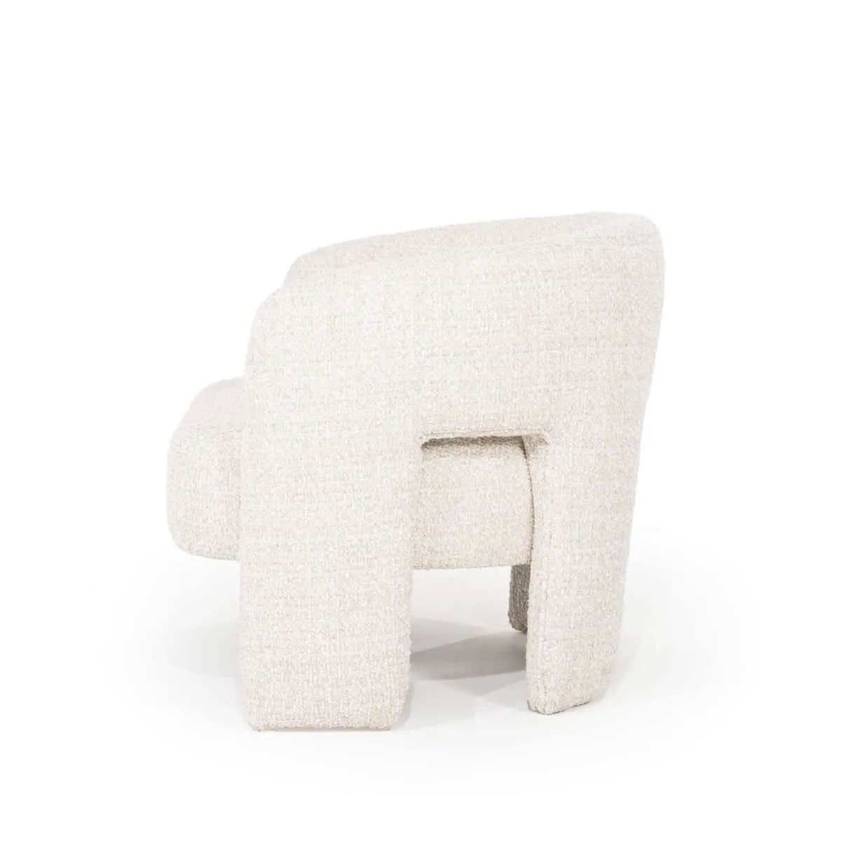 Sessel Hamilton - Beige Asti von der Seite auf weißem Studiohintergrund - Eleonora