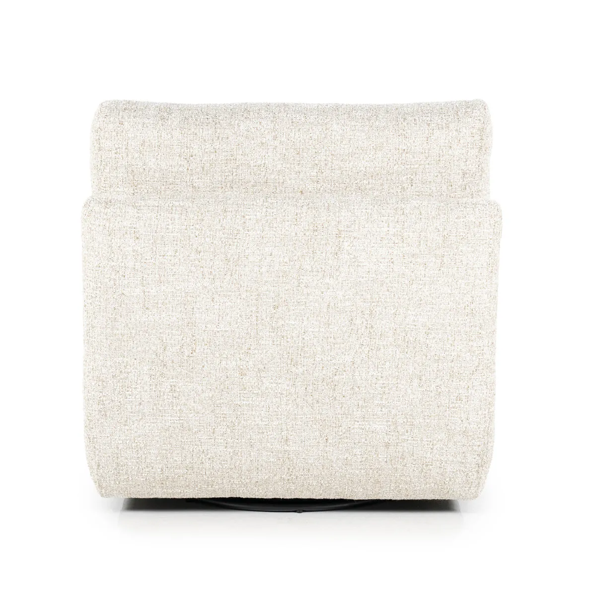 Sessel Lucia Beige Donna von oben auf weißem Hintergrund, mit Fokus auf die Textur - Eleonora
