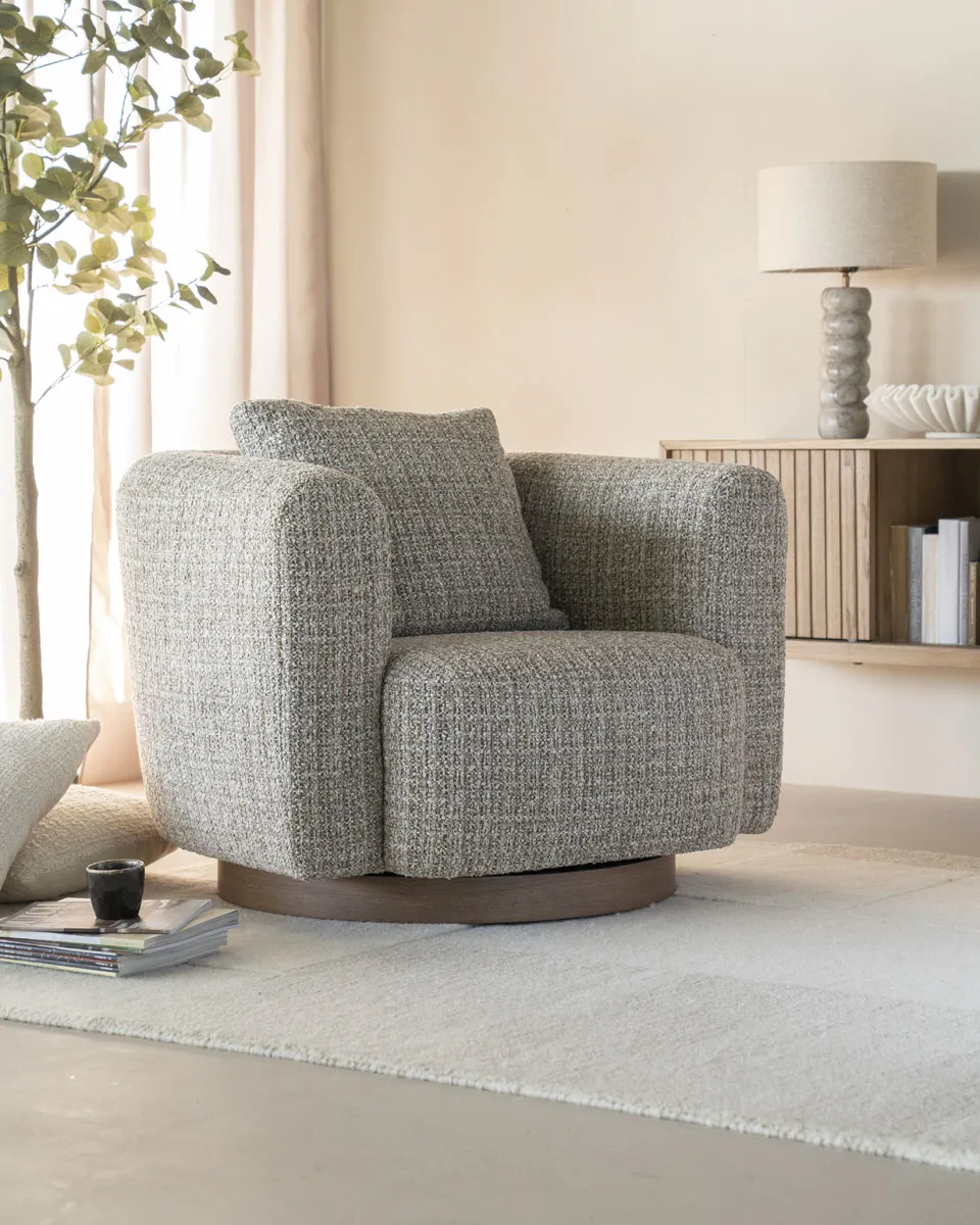 Armchair Jordan Taupe Asti - Eleonora
