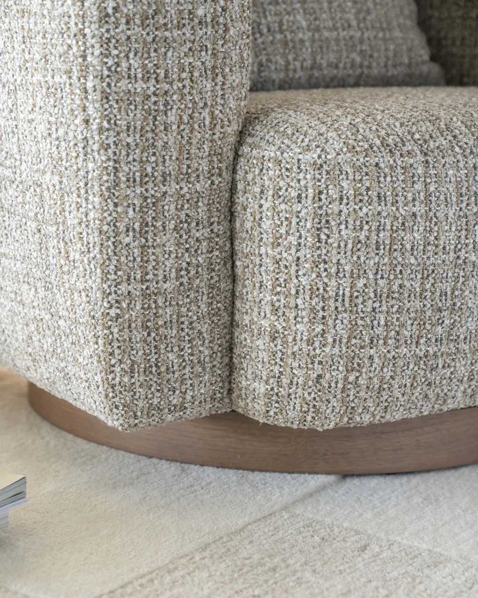 Armchair Jordan Taupe Asti - Eleonora