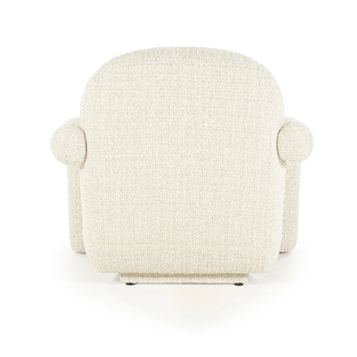 Sessel Monica - beige Asti von hinten auf weißem Hintergrund - Eleonora