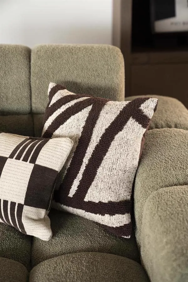 Cushion Majani - dark brown - By-Boo