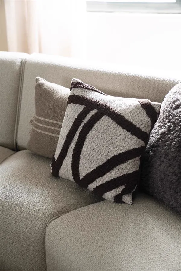 Cushion Majani - dark brown - By-Boo