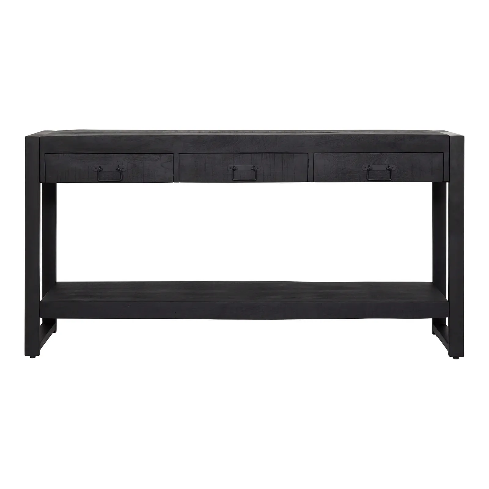 Side table Boaz Black Mango Wood 150 cm - Starfurn