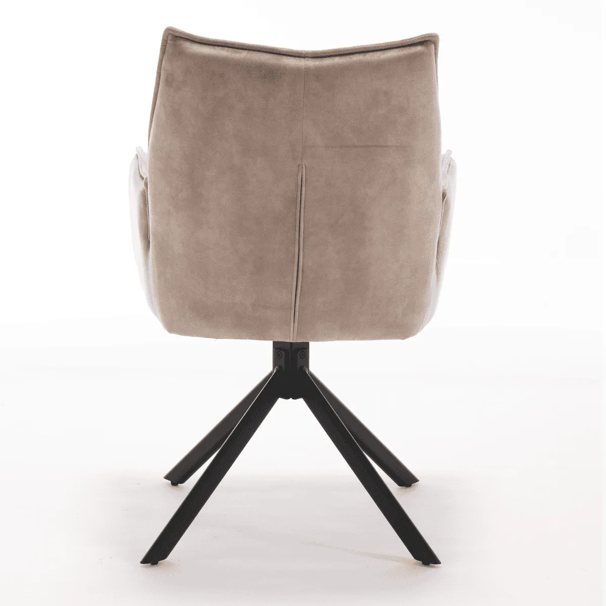 Dining chair Dani Beige Velvet Swivel - Starfurn