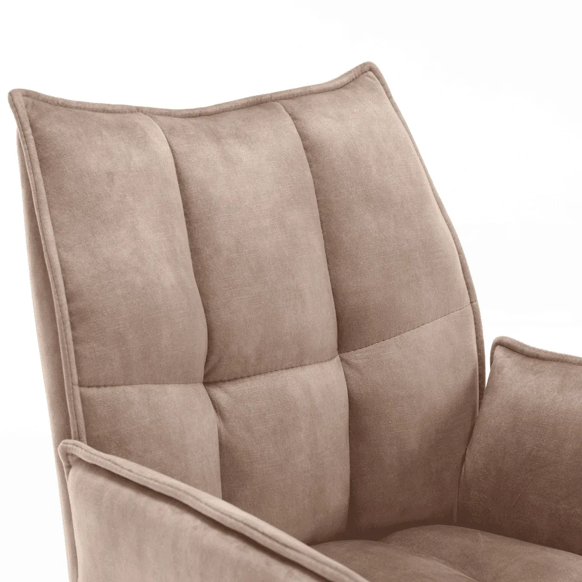 Dining chair Dani Beige Velvet Swivel - Starfurn