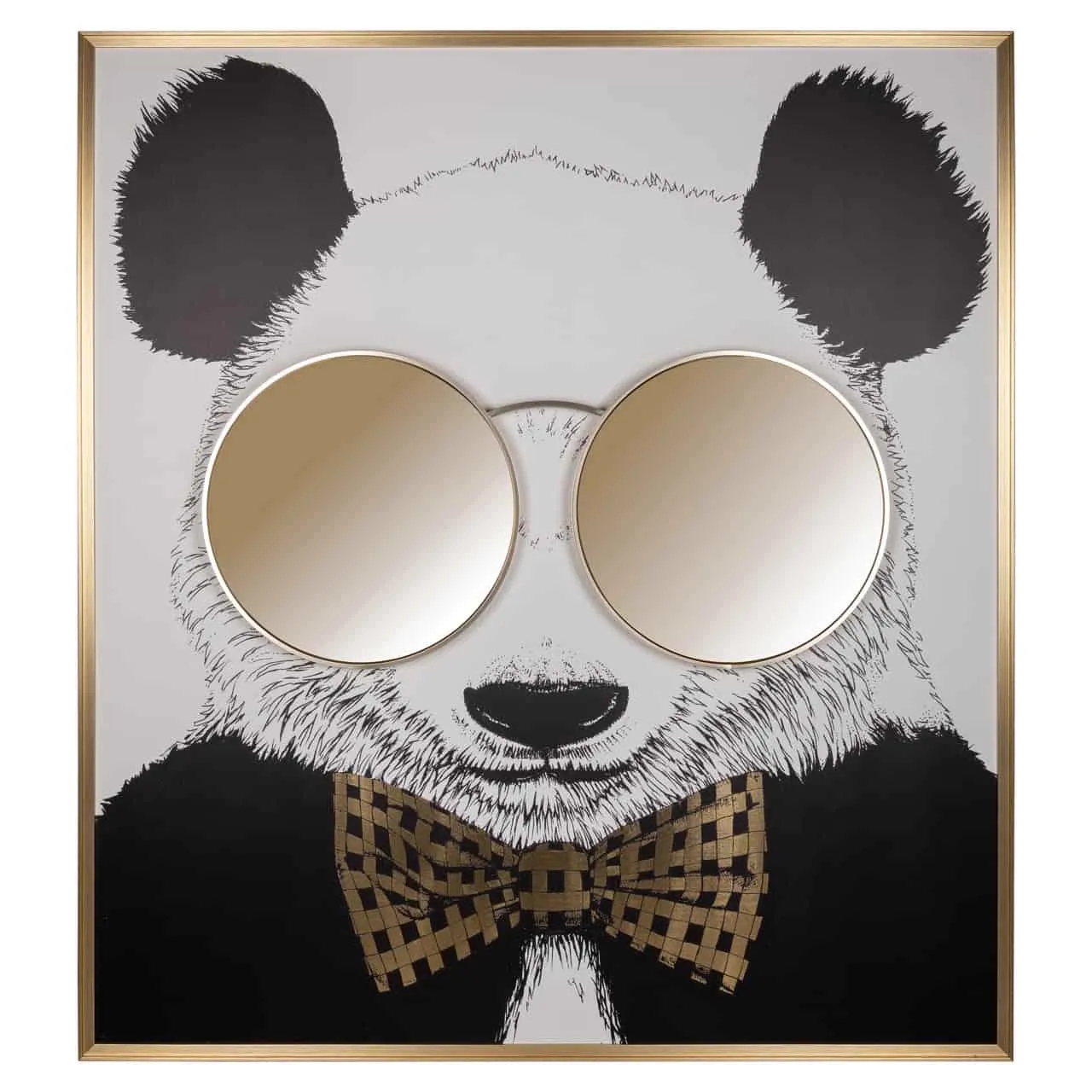 Wall art Panda black/gold - Richmond Interiors