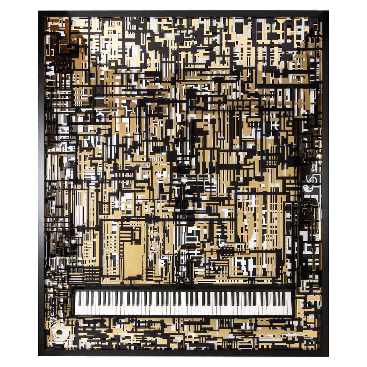 Wall art Wibi black/gold - Richmond Interiors